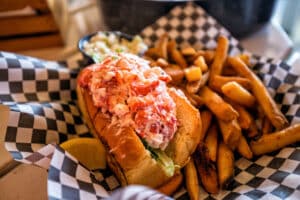 Newport’s Favorite Bar & Nightlife- One Pelham East Home 1 Lobster Roll at Newport's best late night kitchen menu